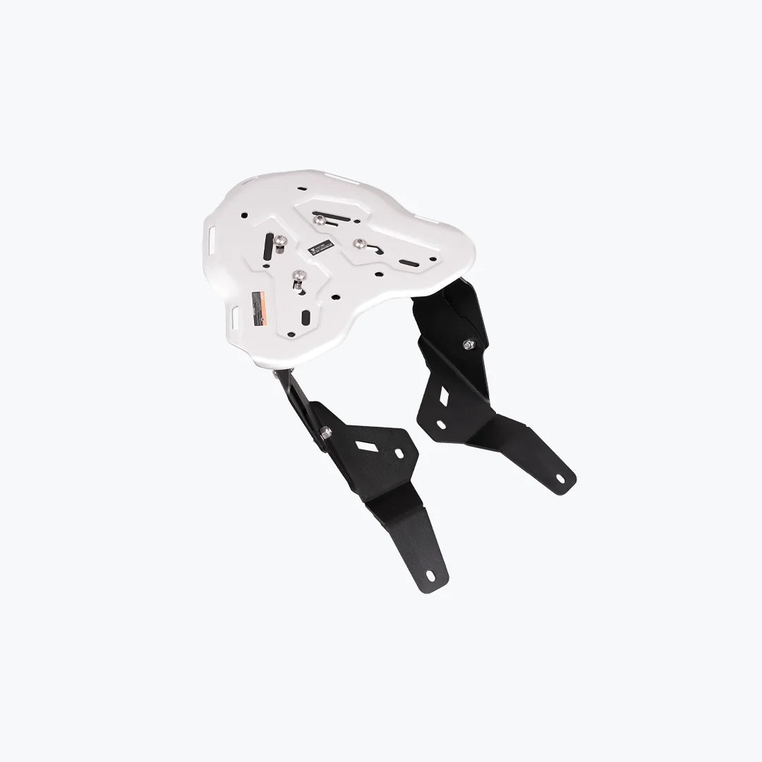 TVS Apache RTX 300 Genesis Carrier Silver - clamp mount view