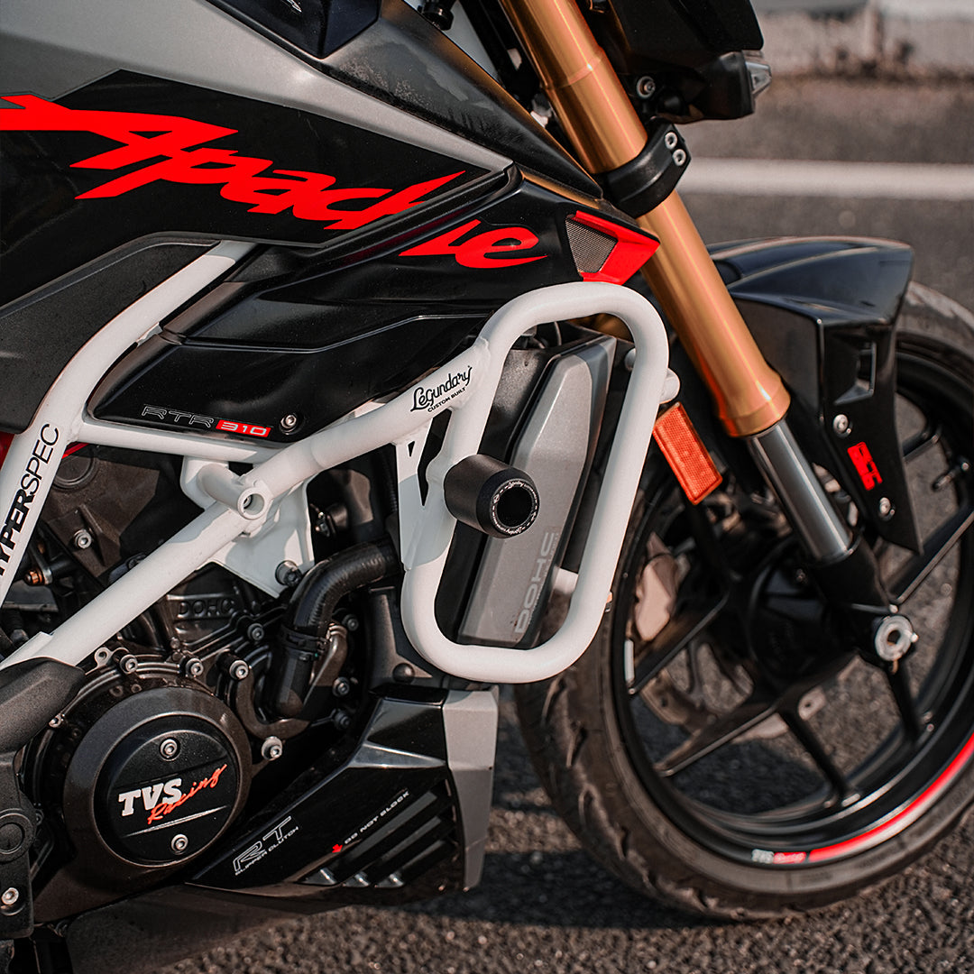 Legundary Apache RTR310 Thanos Crash Guard With Slider - White