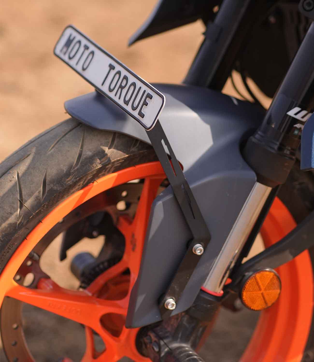 MotoTorque Number Plate Holder for KTM Duke 250/390 Gen-3 — Rear End Styling