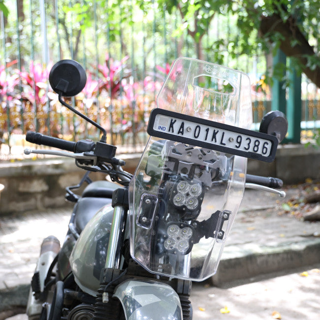 MotoCare Mantis Rally Tower Windshield for Royal Enfield Himalayan 411