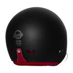 Steelbird SBH-67 Vintage DOT 5.O glossy open face helmet Black - with extra brown visor