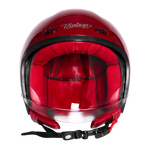 Steelbird SBH-67 Vintage DOT 5.O glossy open face helmet Red - front