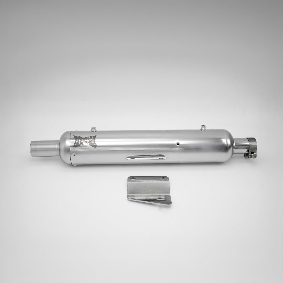 MotoTorque Replica Exhaust (Chrome) for Royal Enfield Classic 350 Reborn — Performance Slip-On