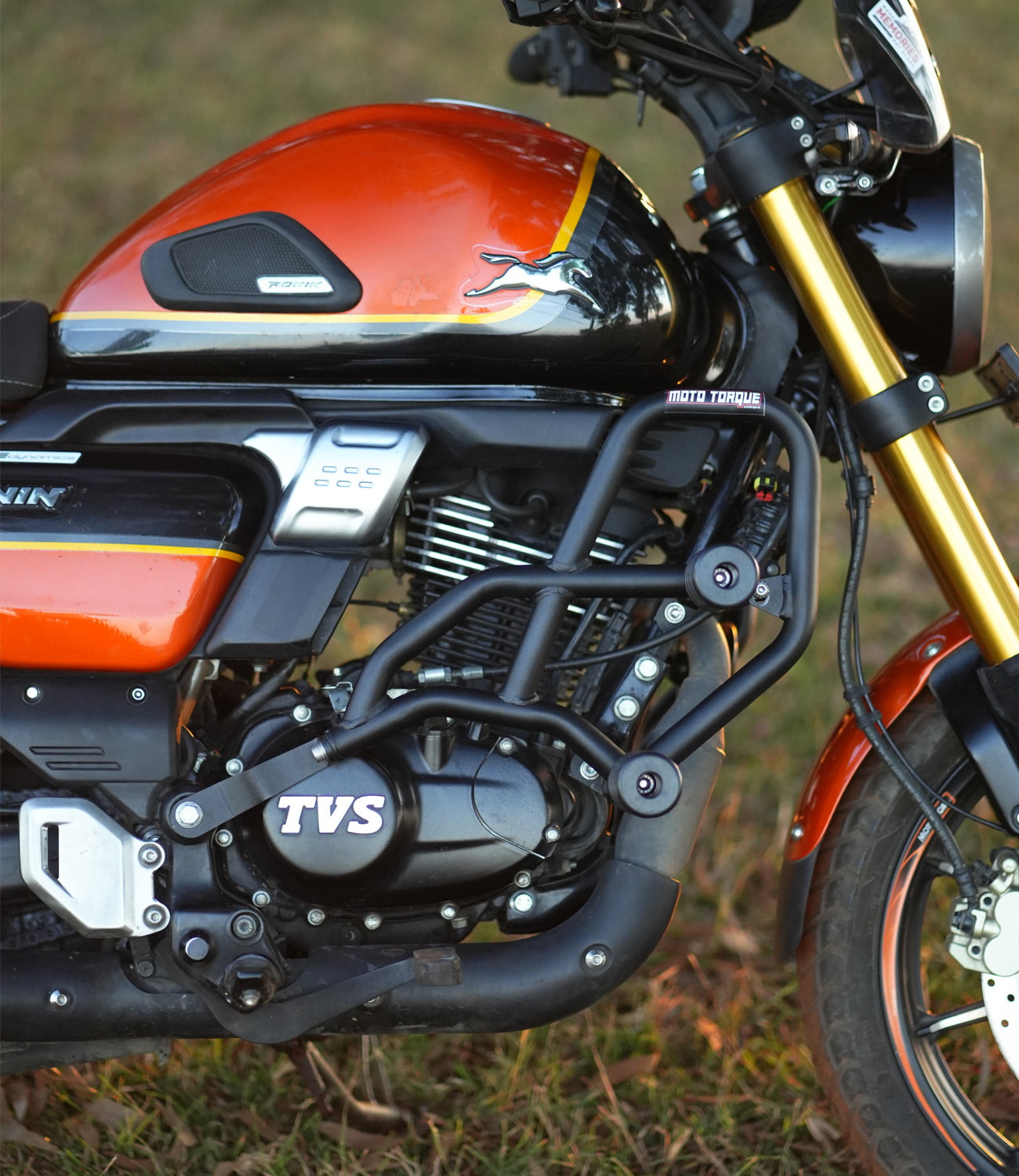 Mototorque Crash Guard for TVS Ronin - front view