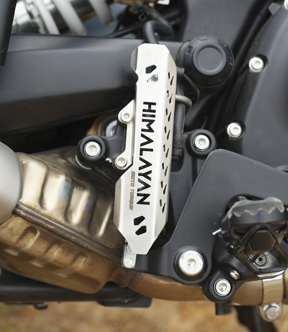 Mototorque Himalayan 450 Rear Master Cylinder Guard (SS) - view 1