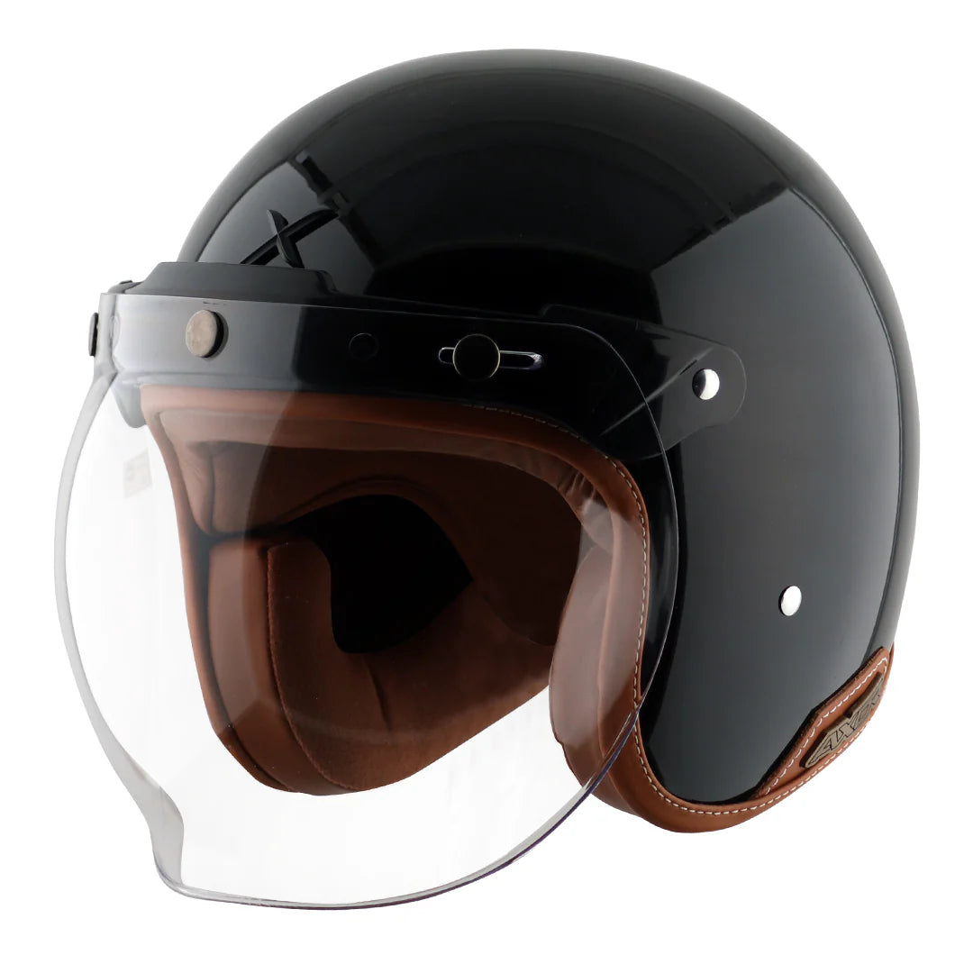 AXOR Retro Jet Helmet — ISI & DOT Certified Open Face Helmet
