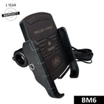 BOBO BM6 Jaw-Grip Bike Phone Holder — Fast 15W Wireless Charger