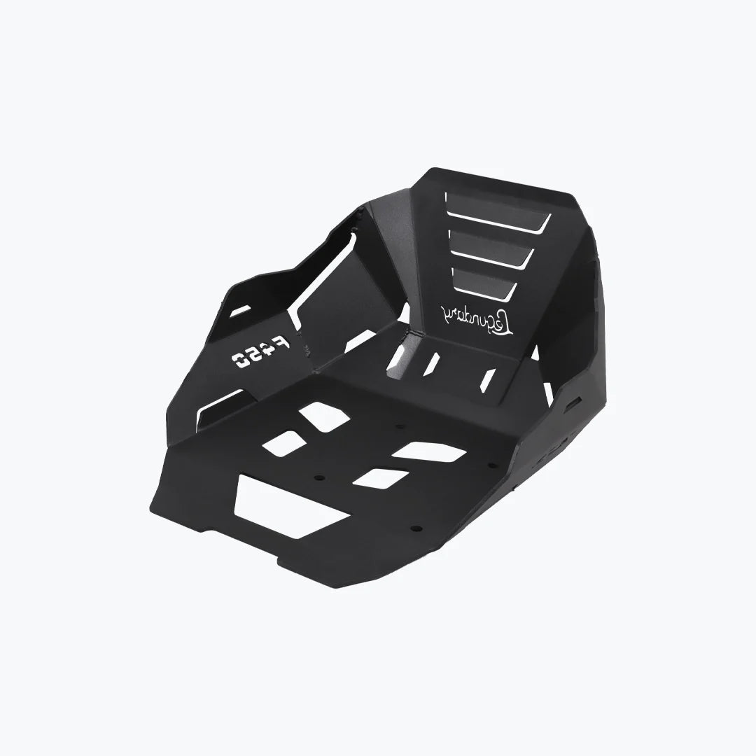 LEGUNDARY Vambrace Bash Plate (Black) for BMW F450 GS — Sump & Frame Protection