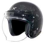 AXOR Jet Forged Carbon Helmet — ISI & DOT Certified Open Face Helmet