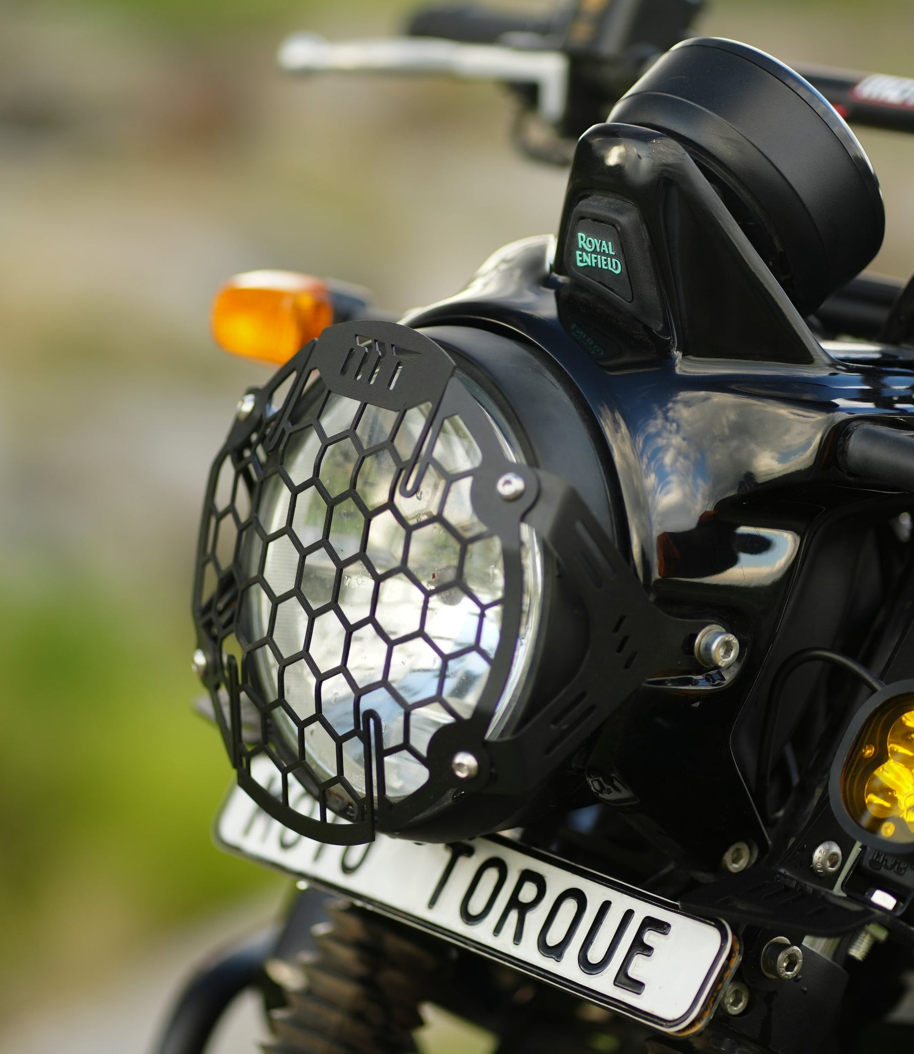 Mototorque Scram 411 Headlight Grill - side view