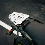 LEGUNDARY Gopher Luggage Rack (Silver) for Royal Enfield Scram 440 — Rear Luggage Rack