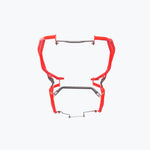 TVS Apache RTX 300 Raptor Crash Guard Red - fitted on bike