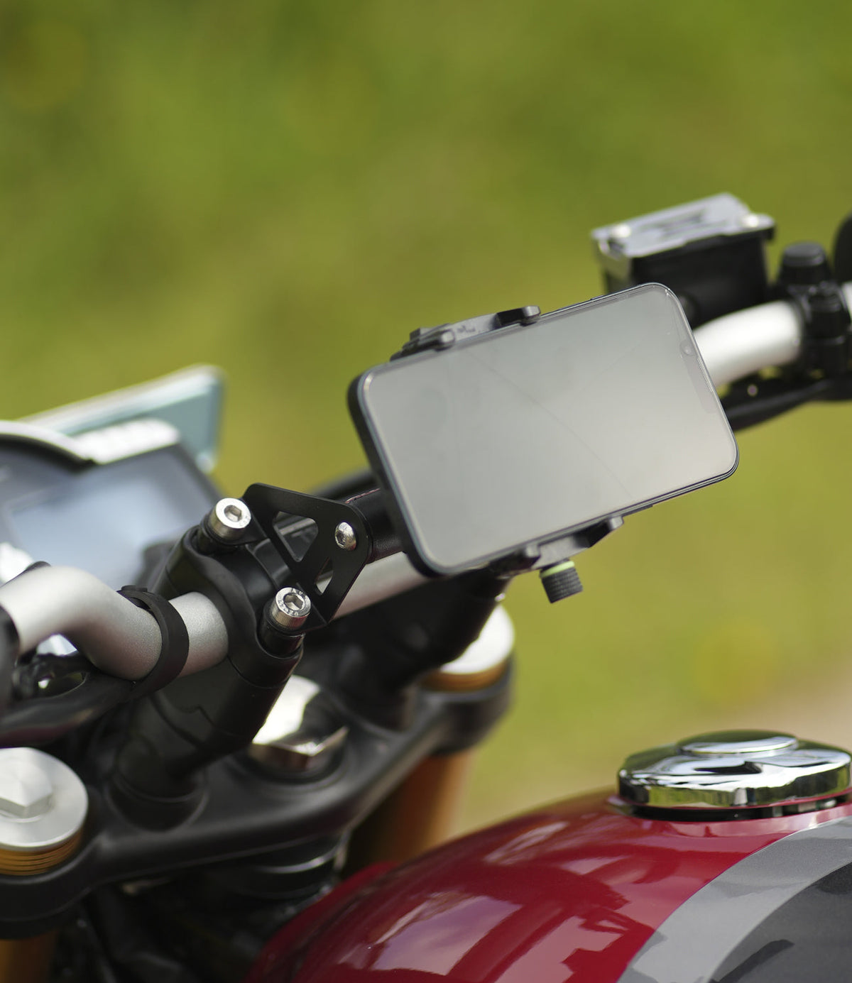 MotoTorque GPS Mount for Triumph Scrambler 400X — Handlebar Navigation Bracket