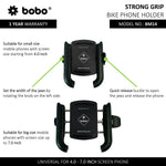 BOBO BM14 Jaw-Grip Bike Phone Holder — Quick Release