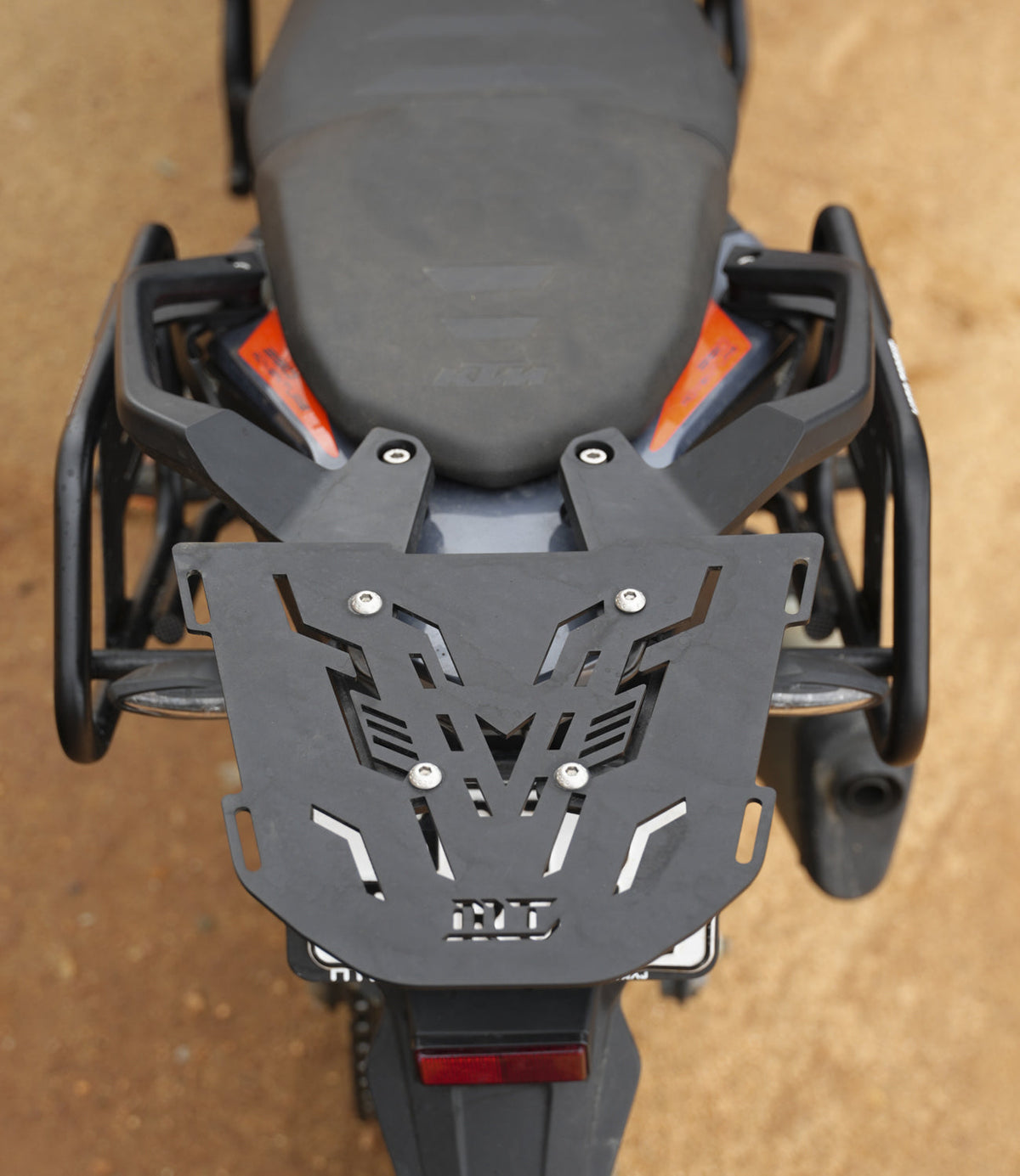 MotoTorque Back Carrier for KTM 250 Adventure - fitted