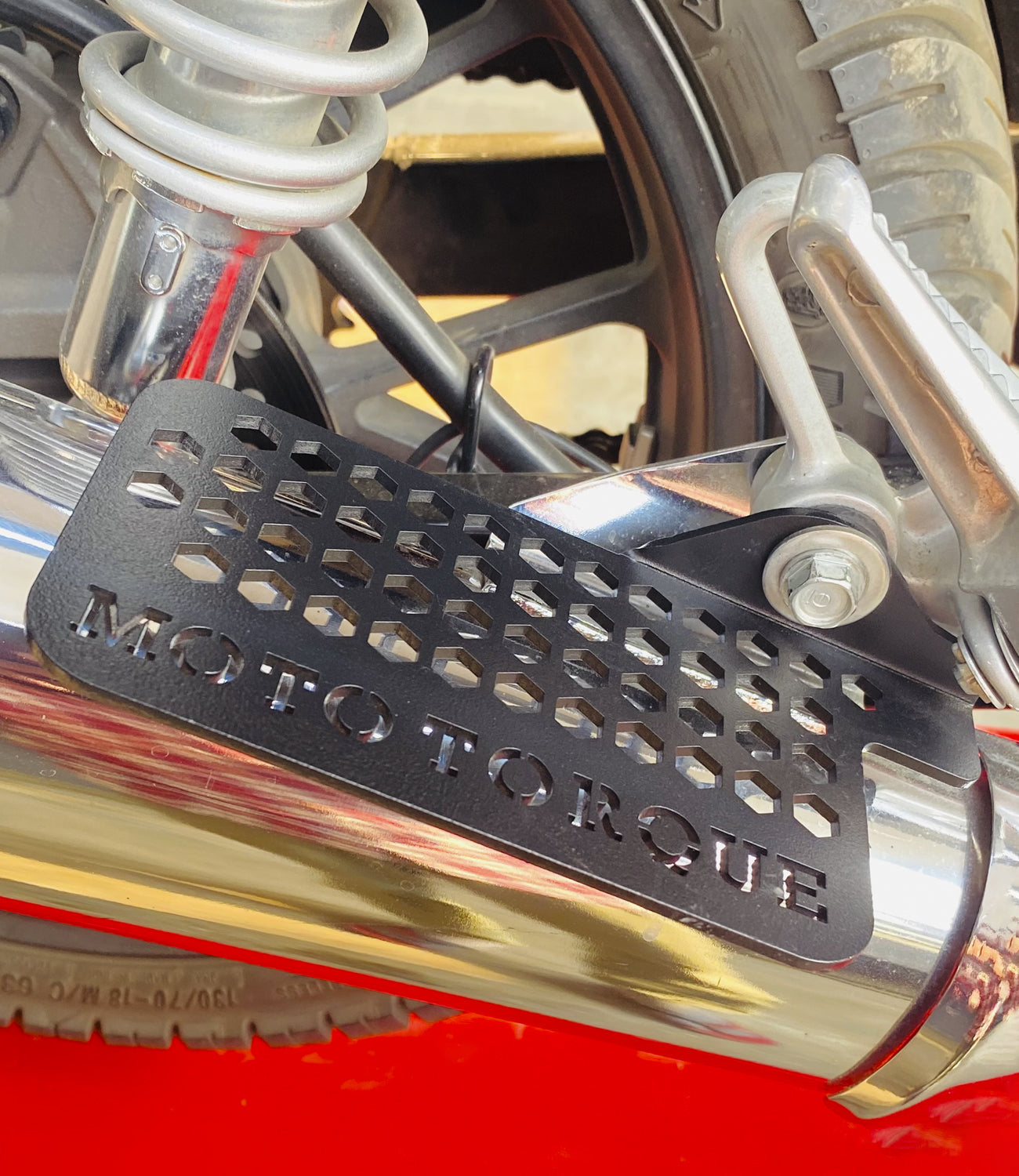MotoTorque Footrest (Right Side) for Honda H'ness CB350 — Rider Footpeg Upgrade