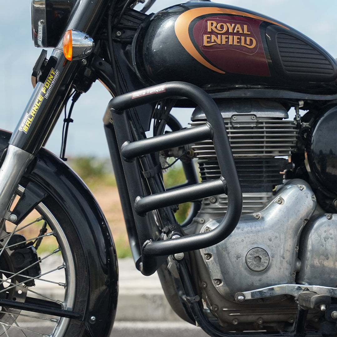 MotoTorque Aristo Crash Guard for Royal Enfield Classic 350 Reborn — Frame & Engine Protection