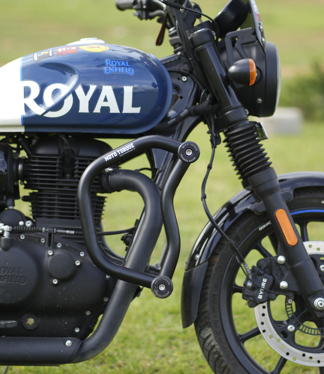 MotoTorque Bull Crash Guard for Royal Enfield Hunter 350 — Frame & Engine Protection