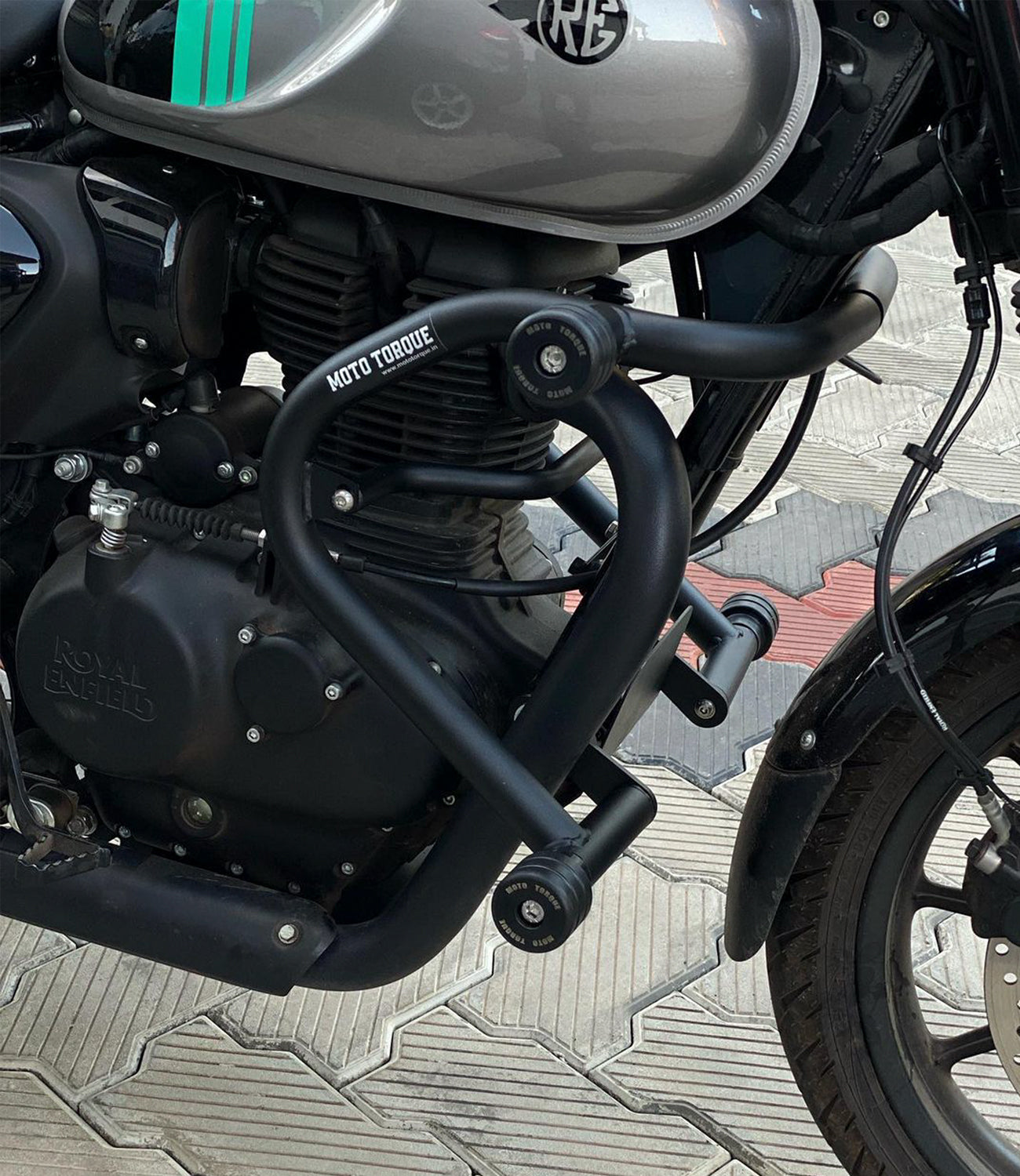 MotoTorque Astra Crash Guard for Royal Enfield Hunter 350 — Frame & Engine Protection