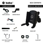 BOBO BM24 PRO Plus Bike Phone Holder — Quick Release + 36W USB-C Charger