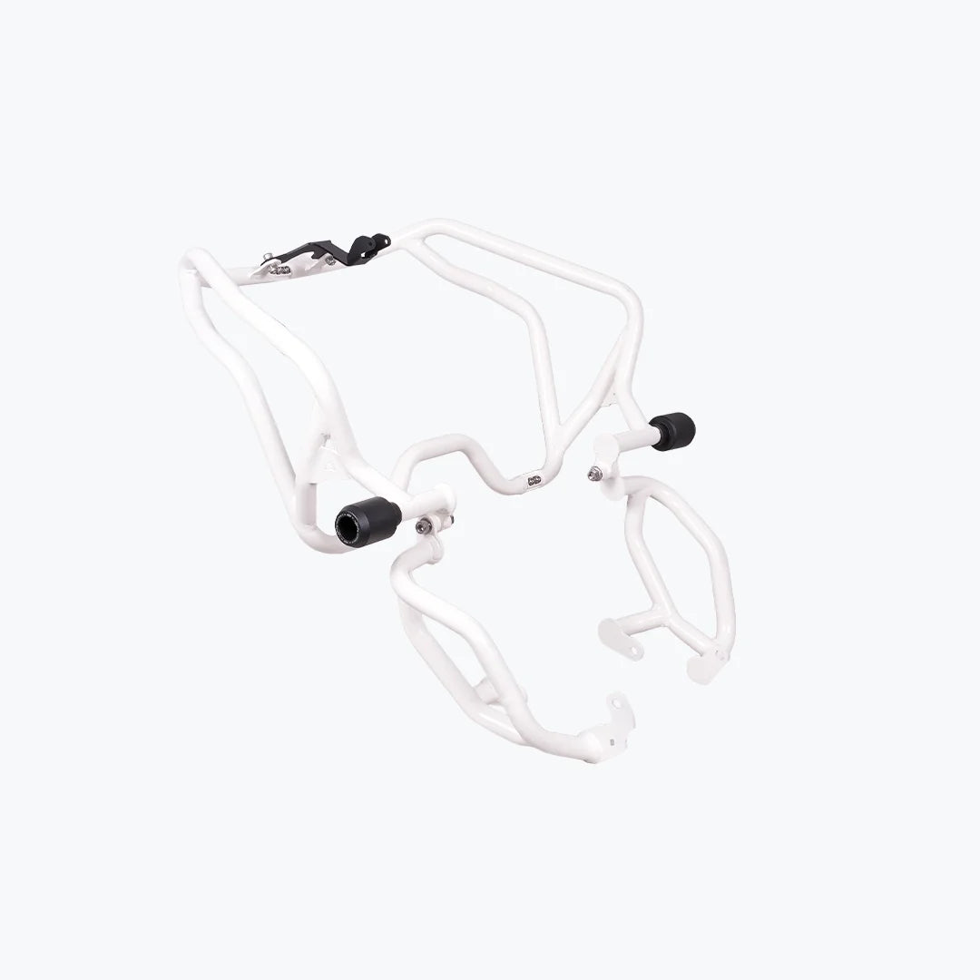 LEGUNDARY Raptor Crash Guard (White) for BMW F450 GS — Frame & Engine Protection