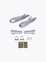 NORIFUMI Slip-On GTX Exhaust for Royal Enfield Interceptor 650 — Stainless Steel