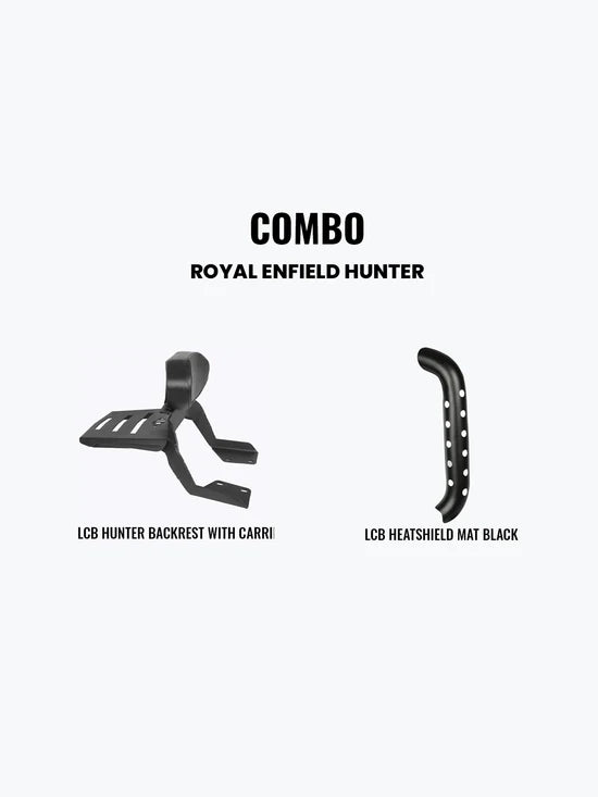 LEGUNDARY Backrest with Carrier & Heatshield Combo for Hunter 350