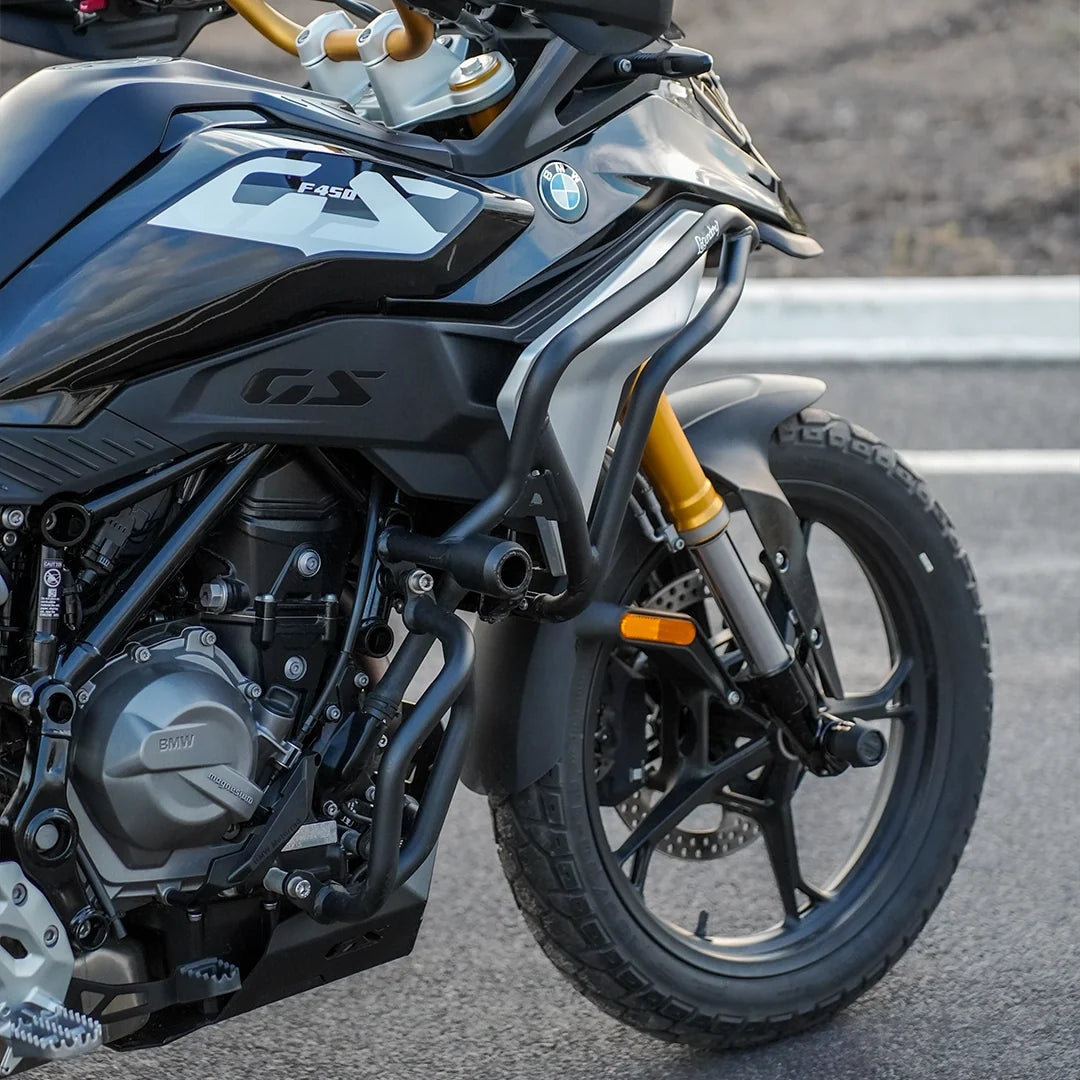 LEGUNDARY Raptor Crash Guard (Black) for BMW F450 GS — Frame & Engine Protection
