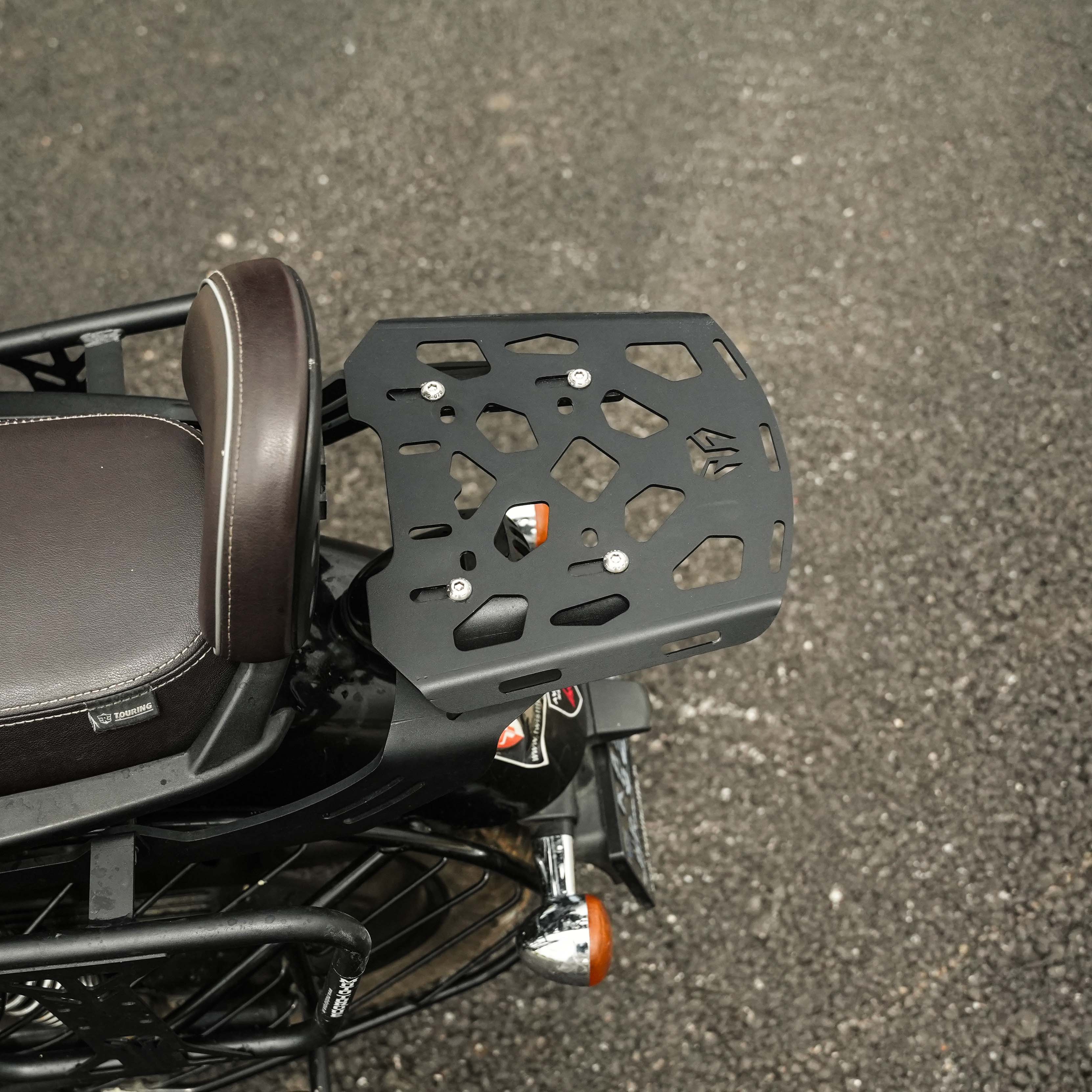 MotoTorque Luggage Rack for Royal Enfield Meteor 350 — Rear Luggage Rack