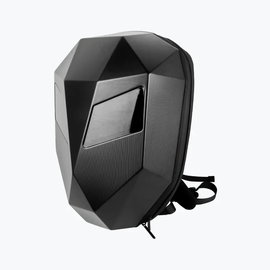 BSDDP Eye LED Backpack (Black) — Hard-Shell Riding Backpack with Programmable LED Display