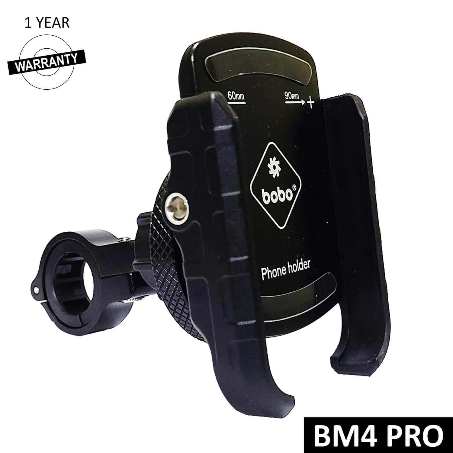 BOBO BM4 PRO Jaw-Grip Bike Phone Holder — with Vibration Controller