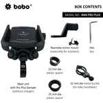 BOBO BM4 PRO Plus Jaw-Grip Bike Phone Holder — PRO Plus Vibration Damper
