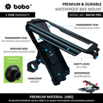BOBO BM10H PRO Fully Waterproof Bike Phone Holder — Vibration Controller