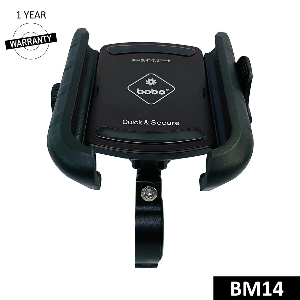 BOBO BM14 Jaw-Grip Bike Phone Holder — Quick Release