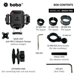 BOBO BM22H/M PRO Anti-Theft Bike Phone Holder — Anti-Vibration Handlebar / Mirror Mount