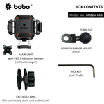 BOBO BM22H/M PRO Anti-Theft Bike Phone Holder — Anti-Vibration Handlebar / Mirror Mount