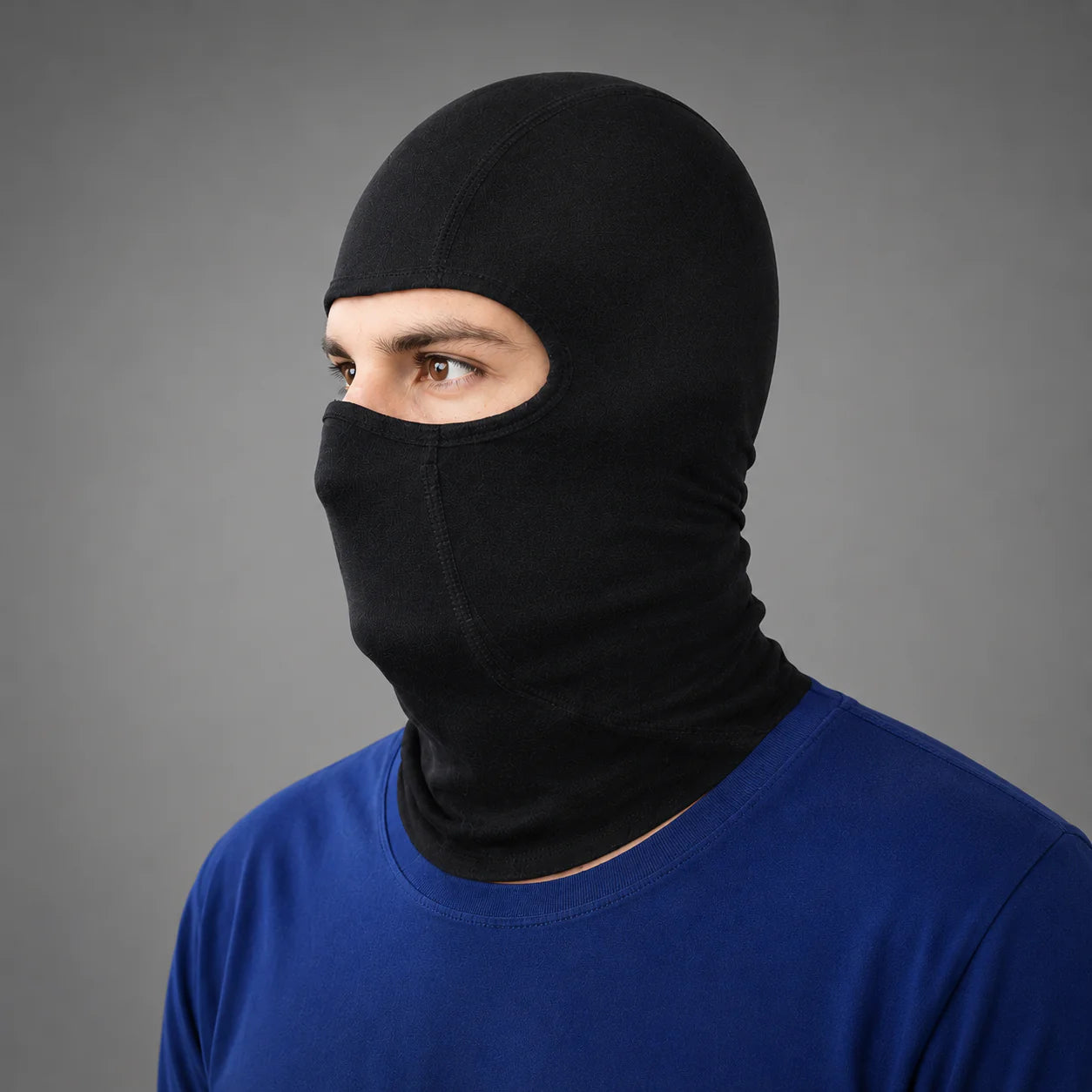 66BHP Performance Cotton Balaclava — Sweat-Wicking, Flat-Seam Helmet Liner (95% Cotton, 5% Lycra)