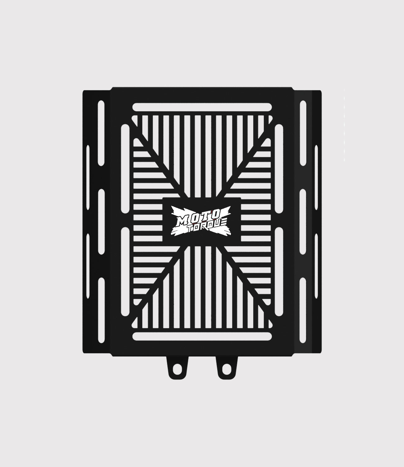 MotoTorque Radiator Guard (Black) for Royal Enfield Interceptor 650 — Radiator Protection
