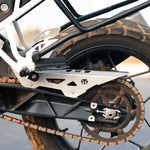 Chain Guard for TVS Apache RTX 300 - Silver installed