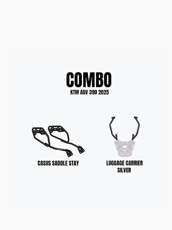 LEGUNDARY KTM ADV 390 2025 Casus Saddle Stay & Gopher Luggage Carrier AL Combo