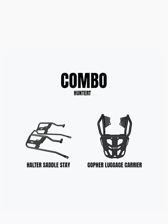 LEGUNDARY Hunter Gopher Luggage Carrier & Halter Saddle Stay Combo