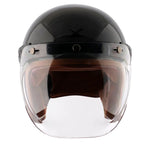 AXOR Jet Carbon Small Checks Helmet with Bubble Visor — ISI & DOT Certified