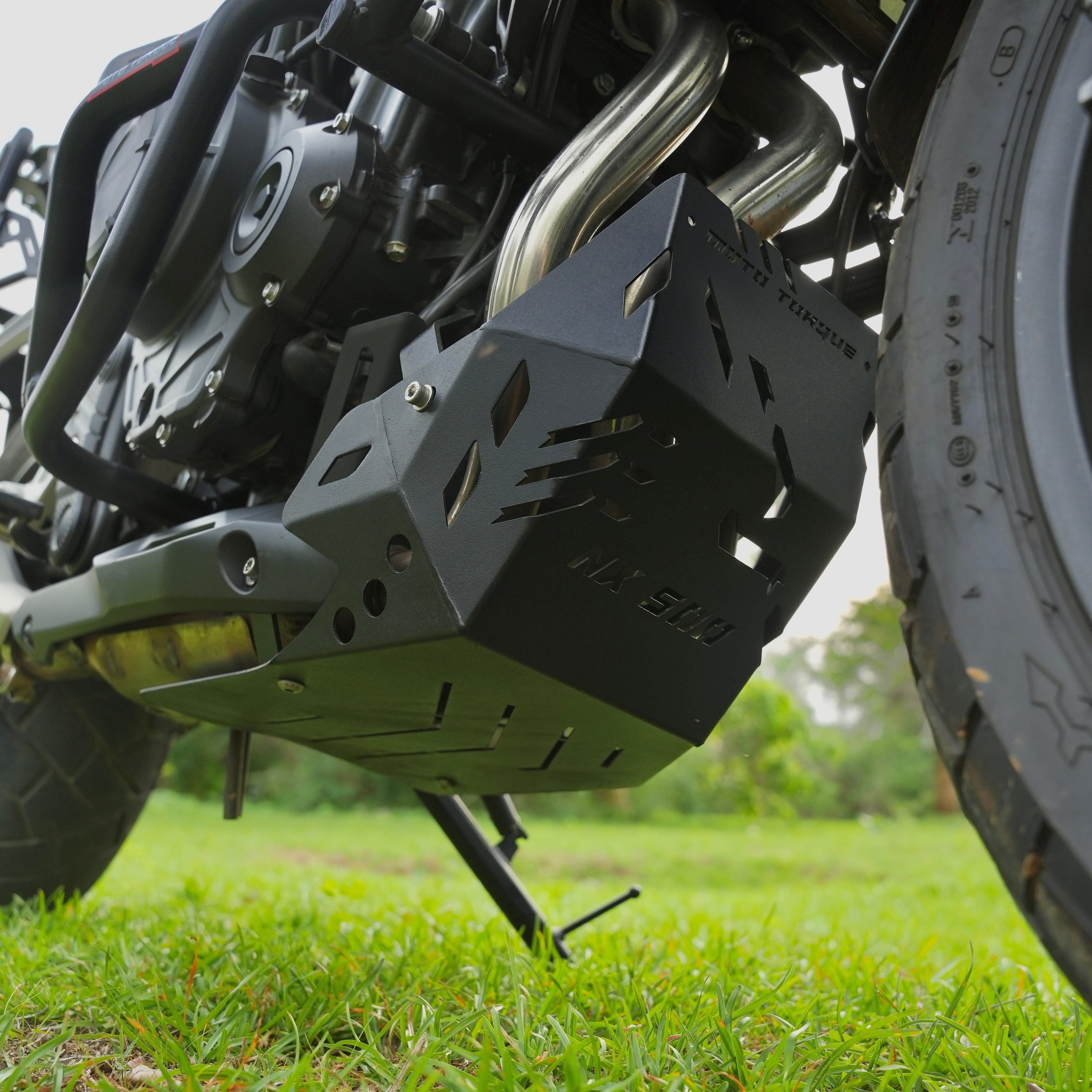 MotoTorque Engine Guard (Black) for Honda NX500 — Lower Frame & Case Protection