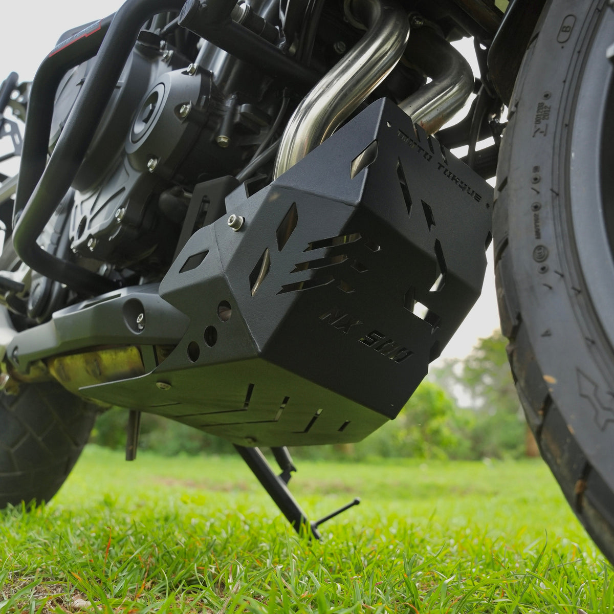 MotoTorque Engine Guard (Black) for Honda NX500 — Lower Frame & Case Protection