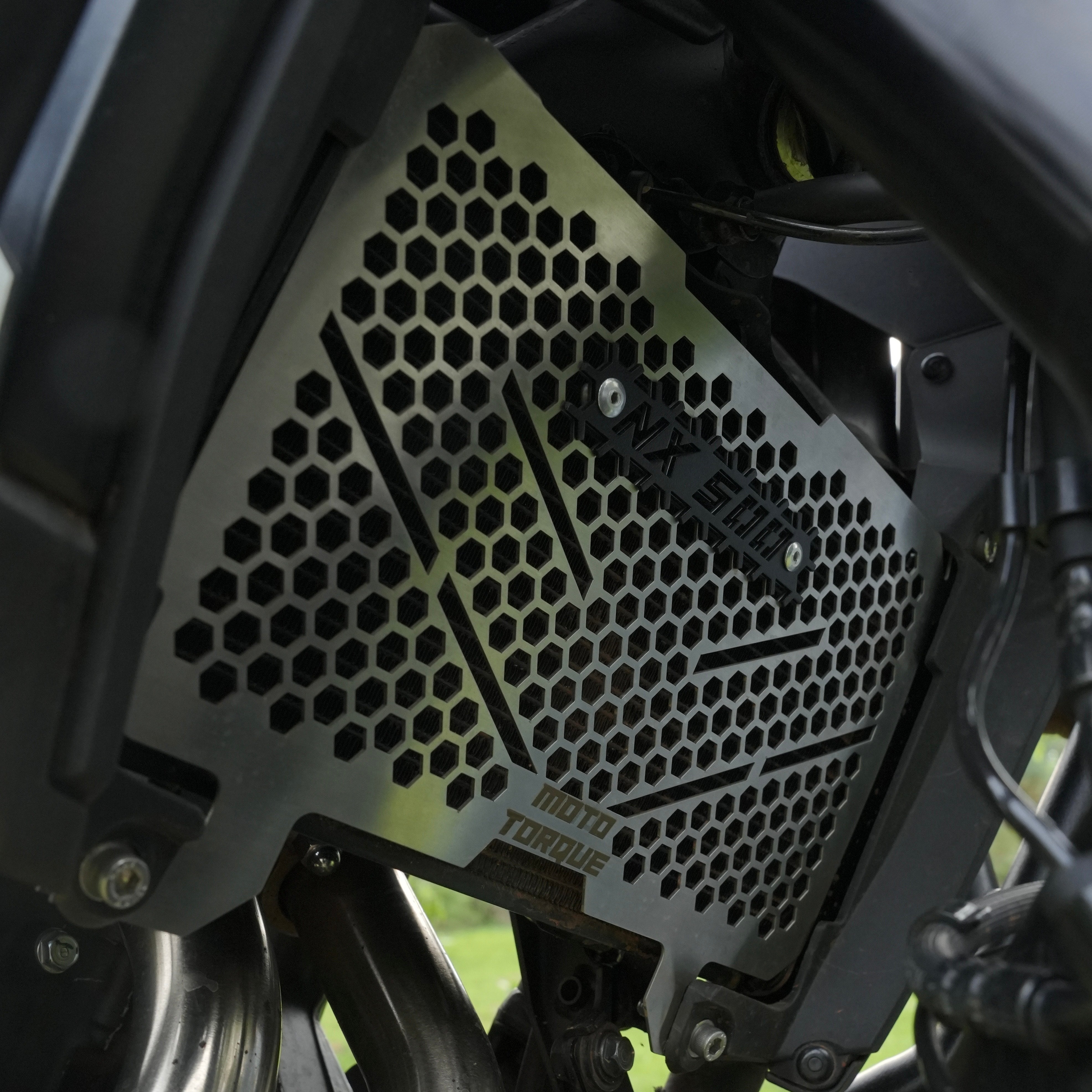 MotoTorque Radiator Guard (SS) for Honda NX500 — Radiator Protection