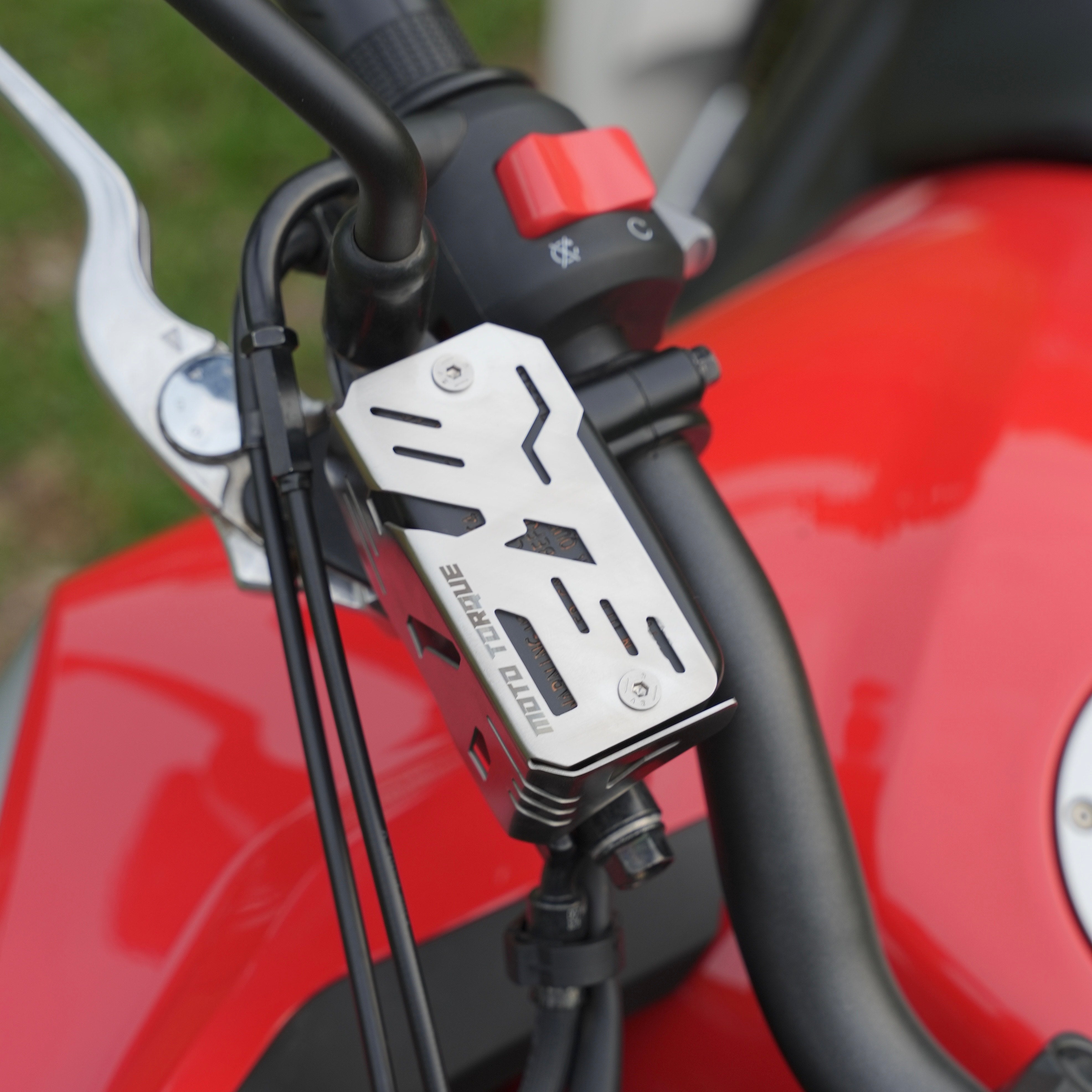 MotoTorque Front Master Cylinder Guard for Honda NX500 — Lever & Reservoir Protection