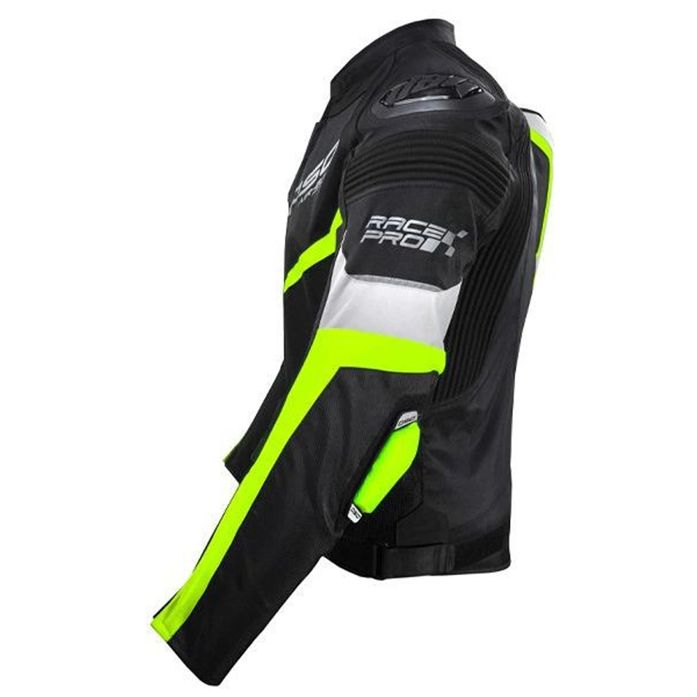 DSG Race PRO V2 Riding Jacket Black Yellow Fluo