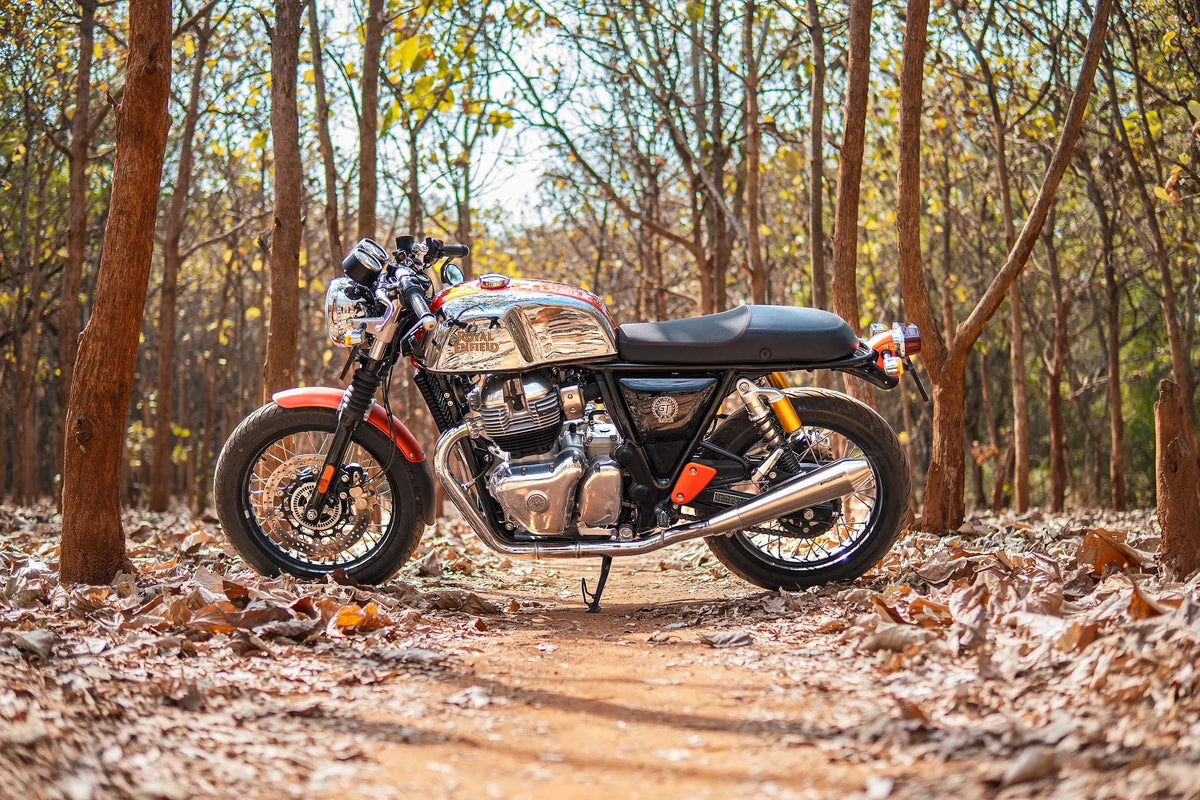 Powerage short slip-on exhaust fitted on Interceptor 650