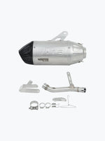 NORIFUMI Slip-On Whoops Exhaust for Himalayan 450 / Guerrilla 450 — Short, Carbon Fiber Finish