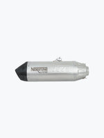 NORIFUMI Slipon Whoops Exhaust (Stainless Steel + Carbon) — Royal Enfield Himalayan 450 / Guerrilla 450 — Long